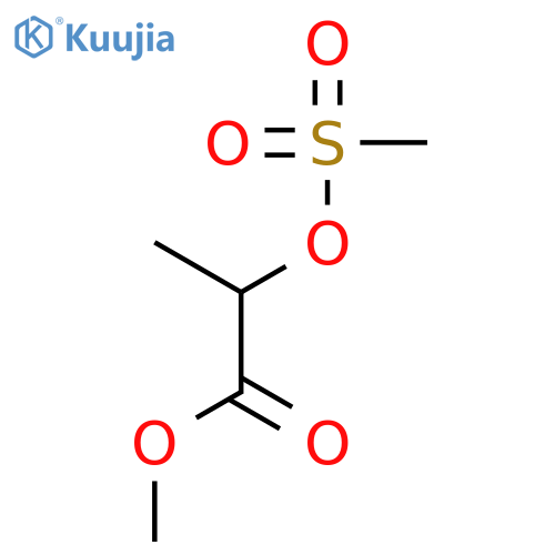 Propanoic acid, 2-[(methylsulfonyl)oxy]-, methyl ester, (2S)- structure