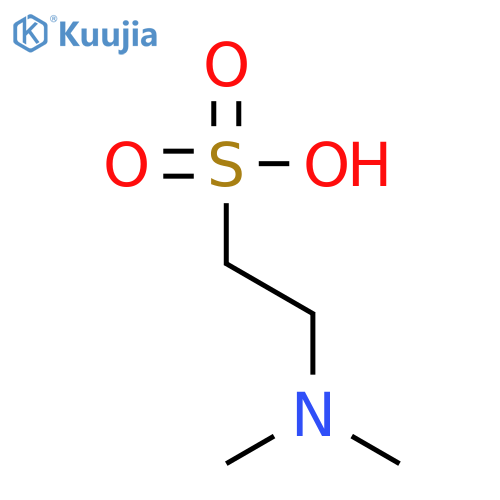 2-(dimethylamino)ethane-1-sulfonic acid structure