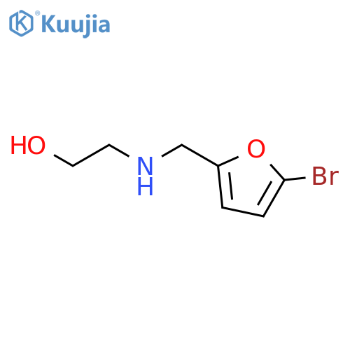 2-{(5-bromofuran-2-yl)methylamino}ethan-1-ol structure