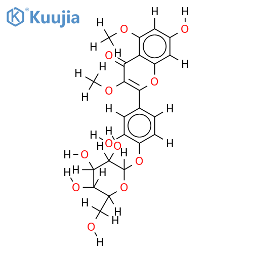 Caryatin glucoside structure