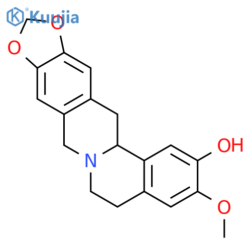 (S)-3-methoxy-5,8,14,14a-tetrahydro-6H-[1,3]dioxolo[4,5-g]isoquino[2,1-b]isoquinolin-2-ol structure