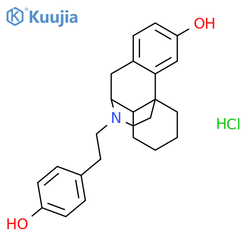 Morphinan-3-ol,17-[2-(4-hydroxyphenyl)ethyl]-, hydrochloride (9CI) structure