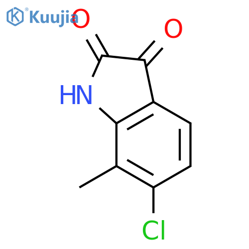 6-Chloro-7-methyl-1H-indole-2,3-dione structure