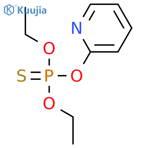 PHOSPHOROTHIOIC ACID, O,O-DIETHYL O-PYRIDINYL ESTER structure
