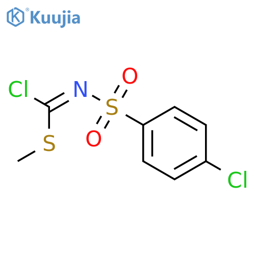 Carbonochloridimidothioic acid, [(4-chlorophenyl)sulfonyl]-, methyl ester structure