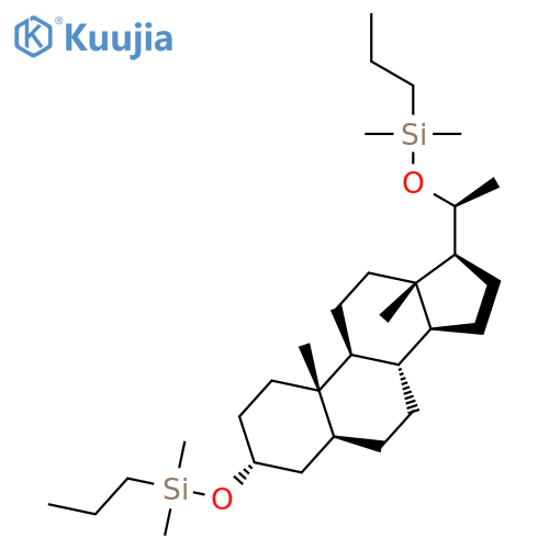 Silane, [[(3a,5a,20S)-pregnane-3,20-diyl]bis(oxy)]bis[dimethylpropyl- structure