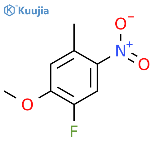 1-Fluoro-2-methoxy-4-methyl-5-nitrobenzene structure