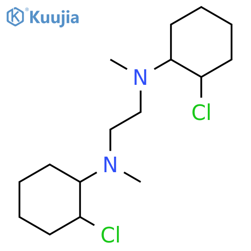 1,2-Ethanediamine, N,N'-bis(2-chlorocyclohexyl)-N,N'-dimethyl- structure