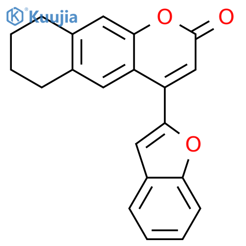 4-(1-benzofuran-2-yl)-2H,6H,7H,8H,9H-cyclohexagchromen-2-one structure