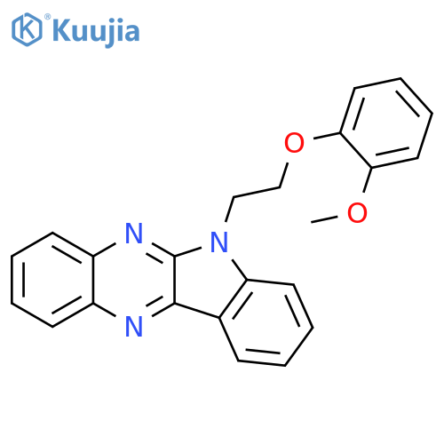 6-2-(2-methoxyphenoxy)ethyl-6H-indolo2,3-bquinoxaline structure