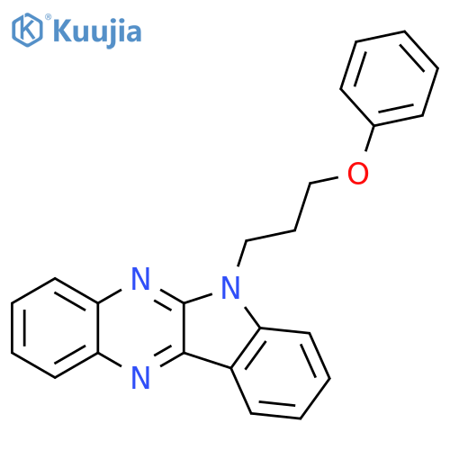 6-(3-phenoxypropyl)-6H-indolo[2,3-b]quinoxaline structure