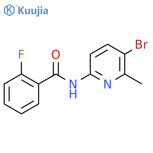 N-(5-bromo-6-methylpyridin-2-yl)-2-fluorobenzamide structure