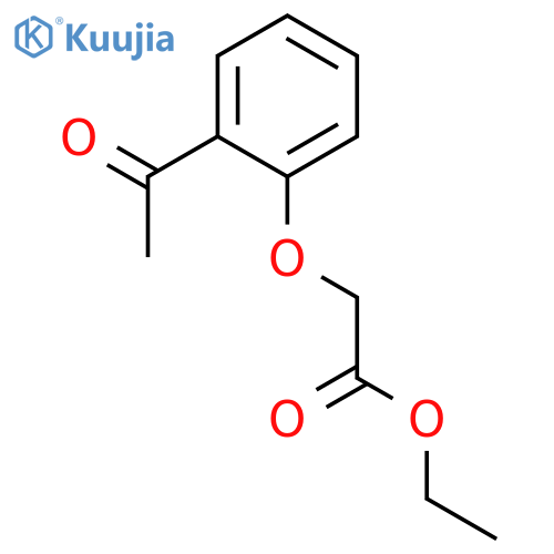 (2-Acetyl-phenoxy)-acetic acid ethyl ester structure