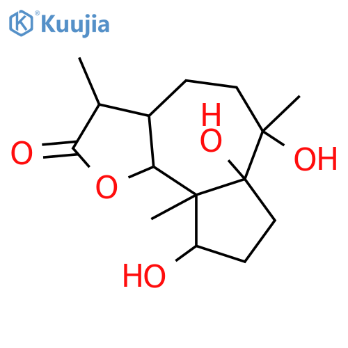 1,4,10-Trihydroxy-2-pseudoguaien-12,6-olide; (1α,4β,5β,6β,10α,11α)-form, 2,3-Dihydro structure