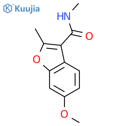 6-Methoxy-N,2-dimethylbenzofuran-3-carboxamide structure