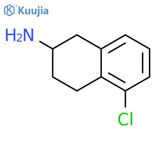 5-chloro-1,2,3,4-tetrahydronaphthalen-2-amine structure