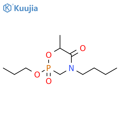 2H-1,4,2-Oxazaphosphorin-5(6H)-one,4-butyldihydro-6-methyl-2-propoxy-, 2-oxide structure