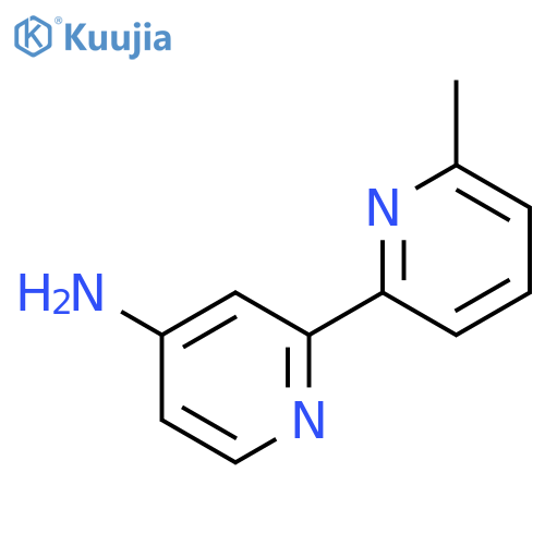 6'-methyl-2,2'-bipyridin-4-amine structure