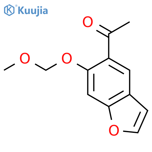 Ethanone, 1-[6-(methoxymethoxy)-5-benzofuranyl]- structure