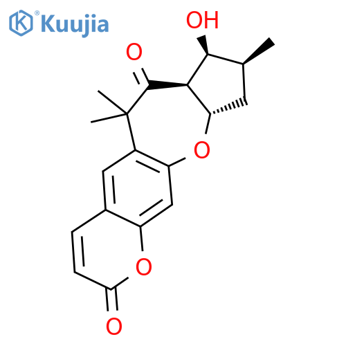 (7aS)-8,9,10,10aβ-Tetrahydro-8β-hydroxy-6,6,9β-trimethyl-2H,6H-cyclopenta[b]pyrano[3,2-h][1]benzoxepine-2,7(7aαH)-dione structure