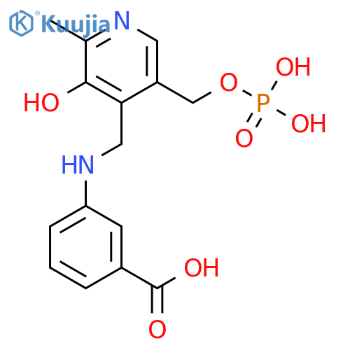 Benzoic acid,3-[[[3-hydroxy-2-methyl-5-[(phosphonooxy)methyl]-4-pyridinyl]methyl]amino]- structure