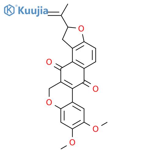 8,9-dimethoxy-2-(1-methylethenyl)-2H-furo[2',3':7,8]naphtho[2,3-c]chromene-6,13(1H,12H)-dione structure