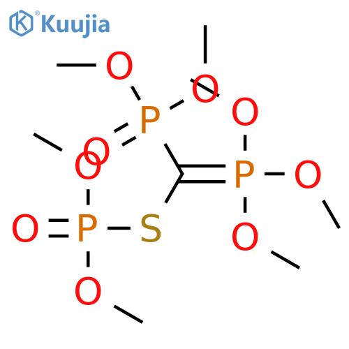 Phosphorothioic acid,S-[(dimethoxyphosphinyl)(trimethoxyphosphoranylidene)methyl] O,O-dimethyl ester(9CI) structure