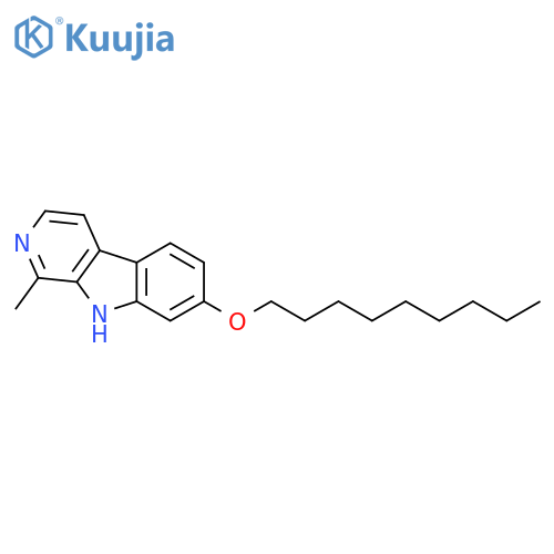 9H-Pyrido[3,4-b]indole,1-methyl-7-(nonyloxy)- structure