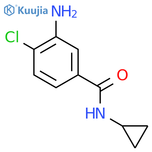 Benzamide,3-amino-4-chloro-N-cyclopropyl- structure