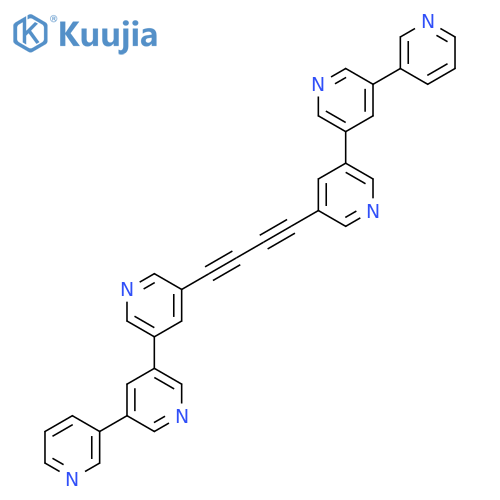 3,3':5',3''-Terpyridine, 5,5'''-(1,3-butadiyne-1,4-diyl)bis- (9CI) structure