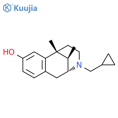 2,6-Methano-3-benzazocin-8-ol,3-(cyclopropylmethyl)-1,2,3,4,5,6-hexahydro-6,11-dimethyl-, (2R,6R,11R)-rel- structure