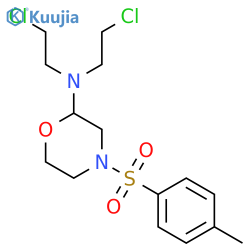 2-Morpholinamine,N,N-bis(2-chloroethyl)-4-[(4-methylphenyl)sulfonyl]- structure