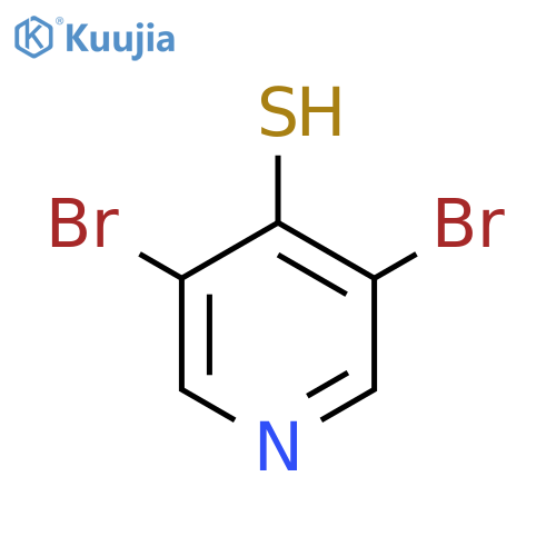 3,5-dibromopyridine-4-thiol structure
