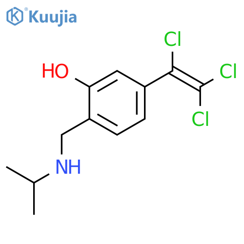 PHENOL, 2-[[(1-METHYLETHYL)AMINO]METHYL]-5-(TRICHLOROETHENYL)- structure