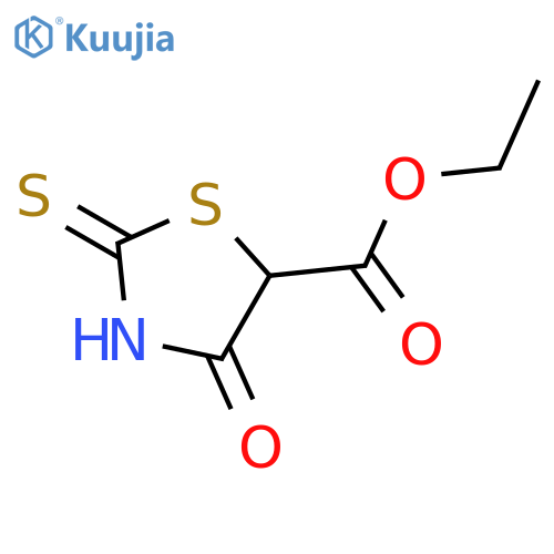 ethyl 4-oxo-2-sulfanylidene-1,3-thiazolidine-5-carboxylate structure