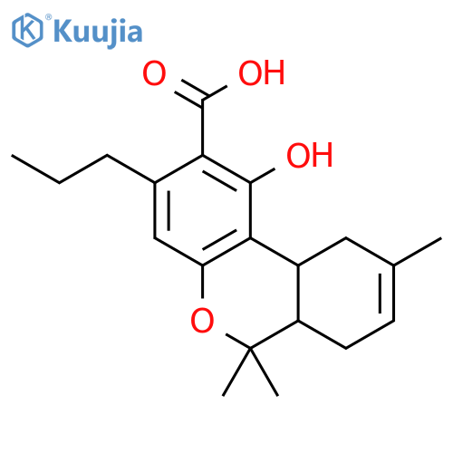 6H-Dibenzo[b,d]pyran-2-carboxylicacid, 6a,7,10,10a-tetrahydro-1-hydroxy-6,6,9-trimethyl-3-propyl-, (6aR,10aR)- structure