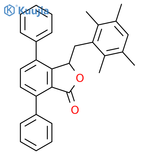 1(3H)-Isobenzofuranone,4,7-diphenyl-3-[(2,3,5,6-tetramethylphenyl)methyl]- structure
