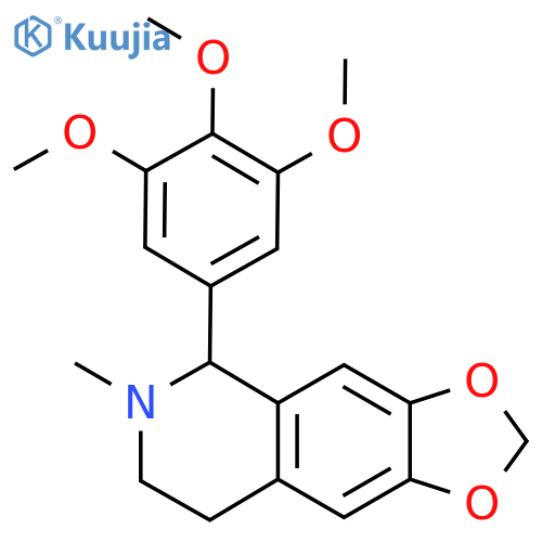 2-Methyl-6,7-methylenedioxy-1,2,3,4-tetrahydro-1-(3,4,5-trimethoxyphenyl)isoquinoline structure
