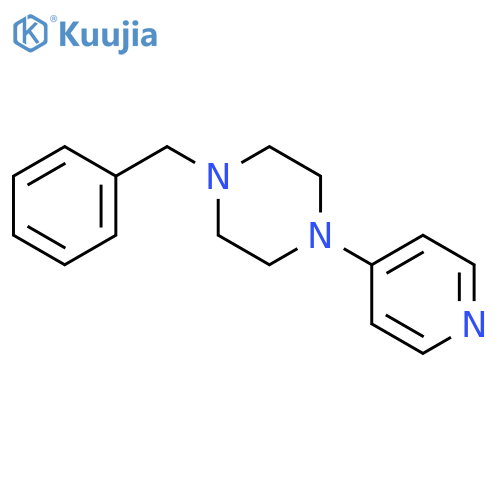 Piperazine,1-(phenylmethyl)-4-(4-pyridinyl)- structure