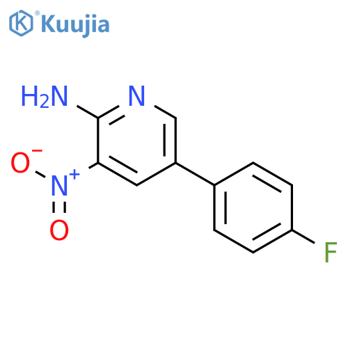 5-(4-Fluorophenyl)-3-nitro-2-pyridinylamine structure