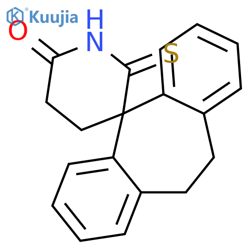 Spiro[5H-dibenzo[a,d]cycloheptene-5,3'-piperidin]-6'-one,10,11-dihydro-2'-thioxo- structure