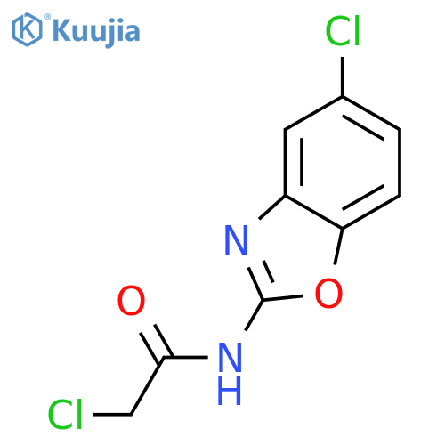 Acetamide,2-chloro-N-(5-chloro-2-benzoxazolyl)- structure