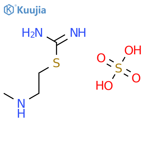 2-(methylamino)ethyl carbamimidothioate sulfate (1:1) structure