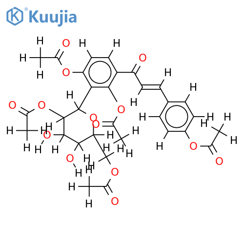 Penta-Ac-2',4,4'-Trihydroxy-3'-glucosylchalcone structure