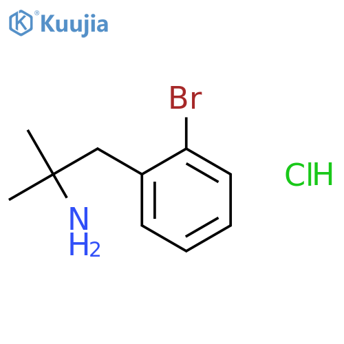 1-(2-bromophenyl)-2-methylpropan-2-amine hydrochloride structure