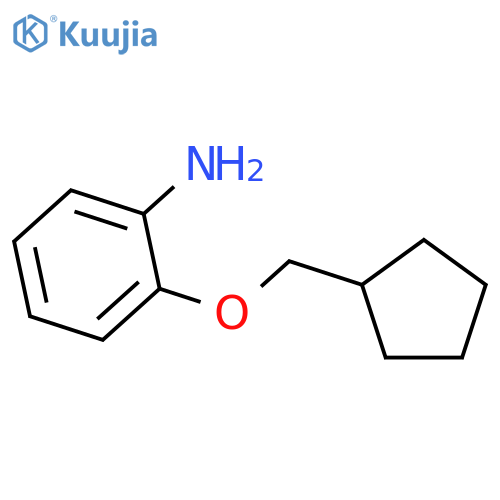 2-(Cyclopentylmethoxy)aniline structure