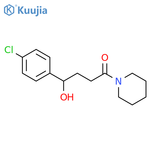 Piperidine, 1-[4-(4-chlorophenyl)-4-hydroxy-1-oxobutyl]- structure