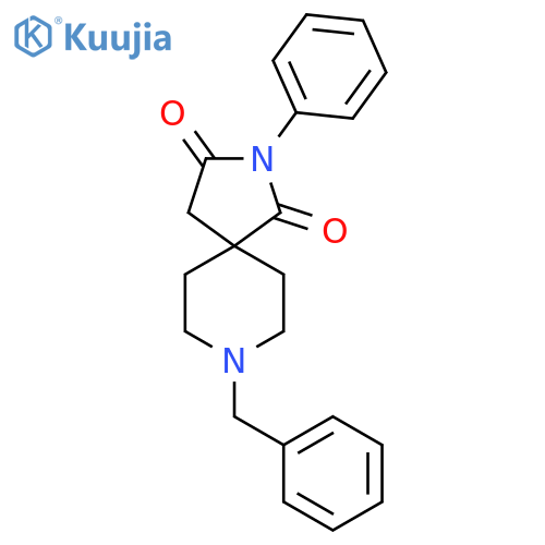 8-benzyl-2-phenyl-2,8-diazaspiro[4.5]decane-1,3-dione structure