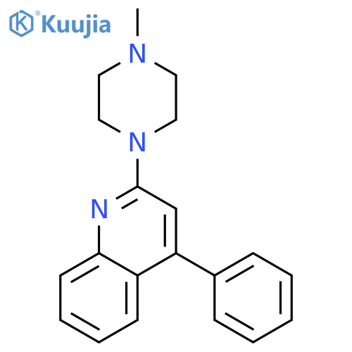 2-(4-methylpiperazin-1-yl)-4-phenylquinoline structure