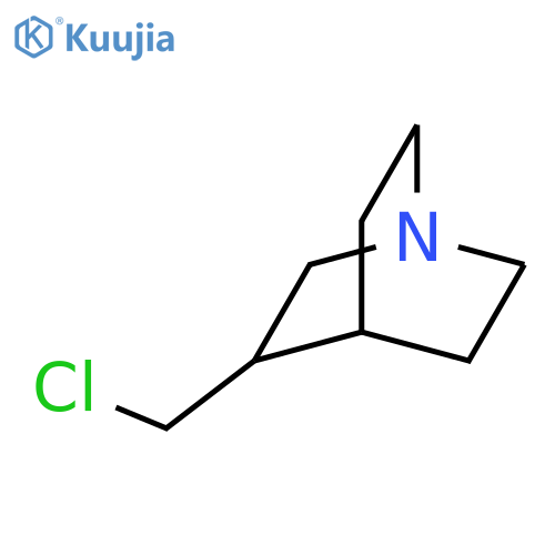 3-(chloromethyl)-1-azabicyclo2.2.2octane structure